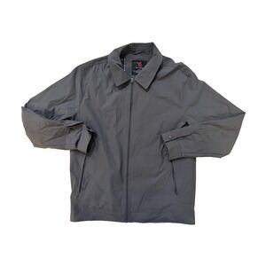 Mens Fashion Jacket Mens Small Gray Lightweight Pockets Casual Windbreaker‎
